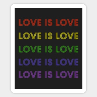 Love is love LGBTQ Pride Magnet